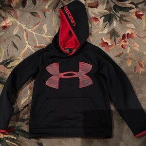 Under Armour Kids Hoodie in Black and Red